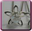 5 Petal Flower Crystal Hair Pin