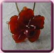 Carnelian Flower Hair Pin