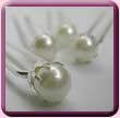 Claw Set Pearl Hair Pin