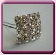 Diamante Square Hair Pin