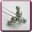 3 Prong Pearl Hair Pin