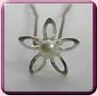 5 Petal Flower Pearl Hair Pin