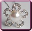 Pearl Centred Daisy Hair Pin