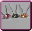 Navette Crystal Hair Pins