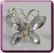 Set Crystal Butterfly Hair Pin