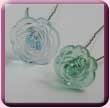 Translucent Rose Hair Pins