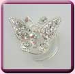 Rhinestone Butterfly Hair Spiral